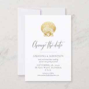 Hochzeitstag am Strand Ändern Sie die Datumskarte