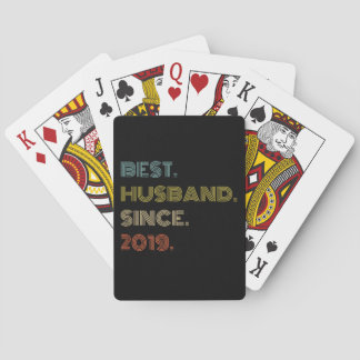 Hochzeitstag Bestes Ehemann seit 2019 Spielkarten