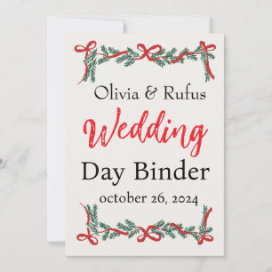Hochzeitstag Binder Template einladen Einladung