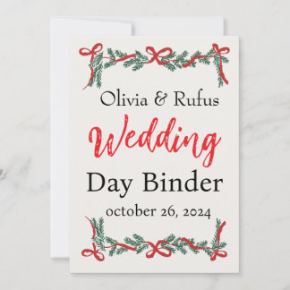 Hochzeitstag Binder Template einladen Einladung