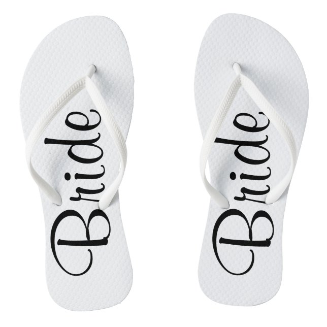 Hochzeitstag-Braut Flip Flops (Fußbett)