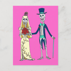 Hochzeitstag der toten Postkarte