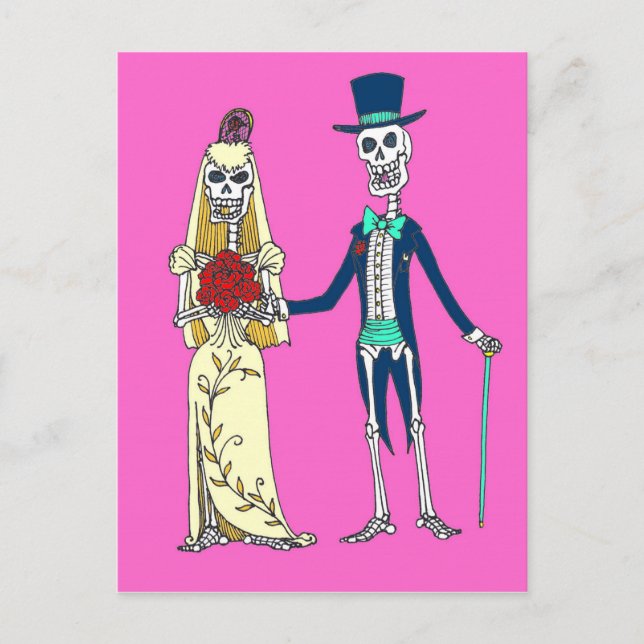 Hochzeitstag der toten Postkarte (Vorderseite)