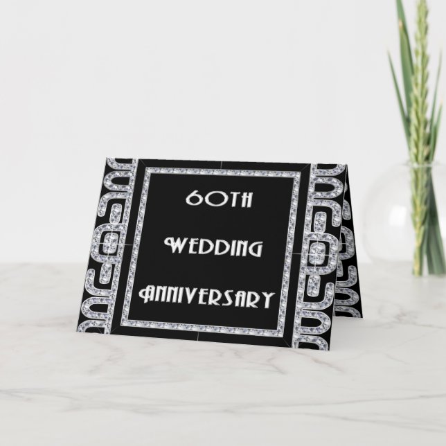 Hochzeitstag des Jubliäum-60. Karte (Vorderseite)