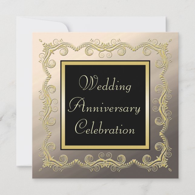 Hochzeitstag Einladung (Vorderseite)