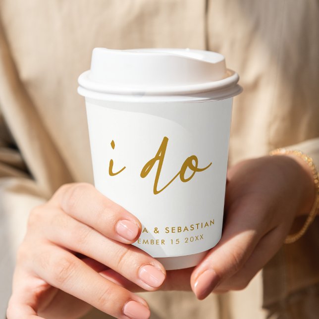 Hochzeitstag Elegante Pappbecher (Von Creator hochgeladen)