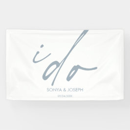 Hochzeitstag Elegantes Skript I Do Banner