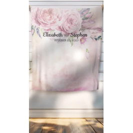 Hochzeitstag Foto Stand Hintergrund Boho Floral Fe Wandteppich