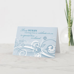 Hochzeitstag für Witwe nach Tod Karte