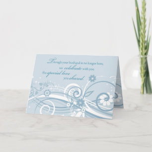 Hochzeitstag für Witwen nach dem Tod des Ehemannes Karte