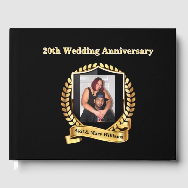 Hochzeitstag Gästebuch (Vorderseite)