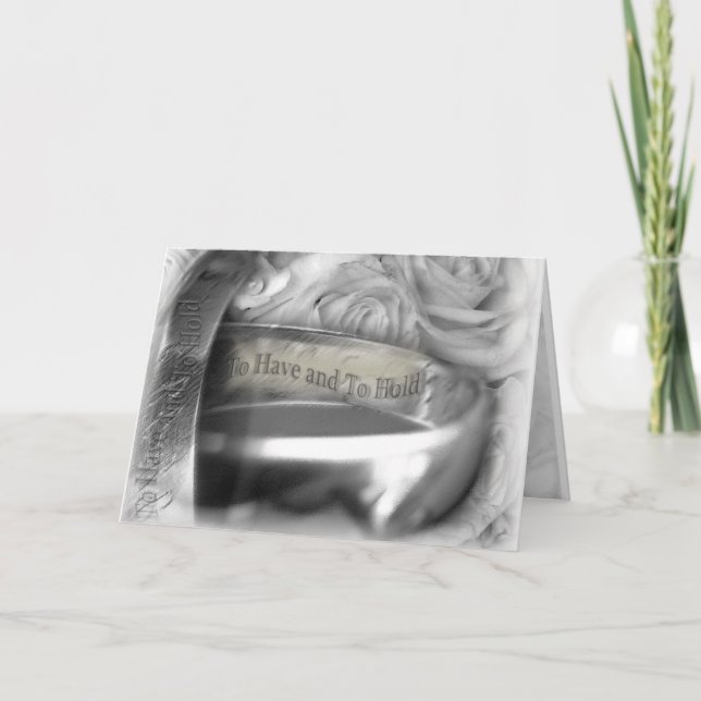 Hochzeitstag-Karte Karte (Vorderseite)