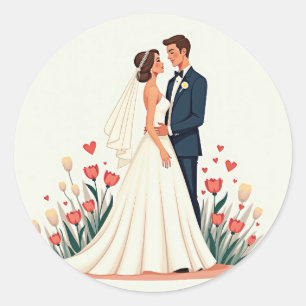 Hochzeitstag - Paar Sticker