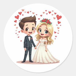 Hochzeitstag - Paar Sticker