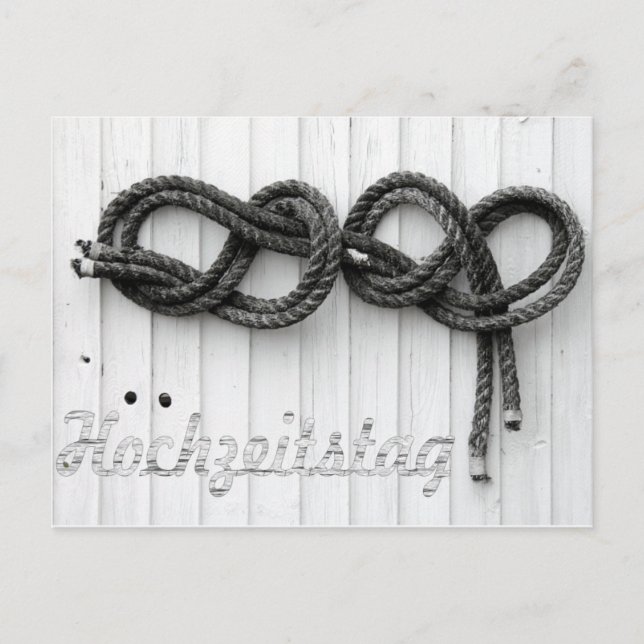 Hochzeitstag Postkarte (Vorderseite)