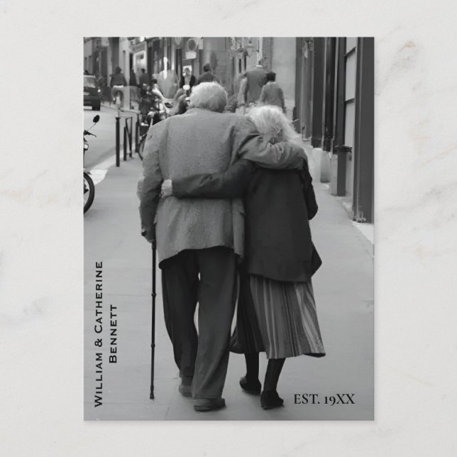 Hochzeitstag Postkarte (Vorderseite)