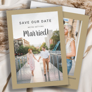 Hochzeitstag Rett 2 Foto Gold machen Ihre eigene Save The Date