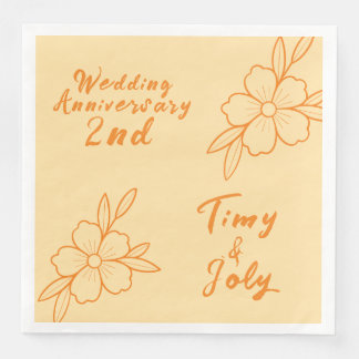 Hochzeitstag Serviette