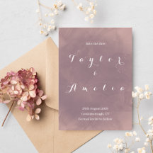 Hochzeitstag Speichern Sie die Date Modern Dusty R