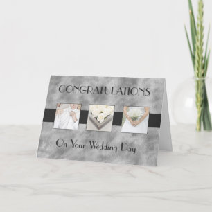 Hochzeitstag-Triptychon Karte