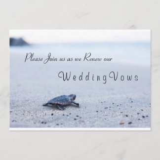 Hochzeitstag Vow Renewal Einladung Sea Turtle