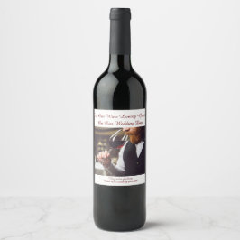 Hochzeitstag Wein Lover Gästebett Weinetikett