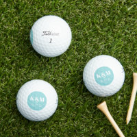 Hochzeitstag zum Erinnern an Golfbälle