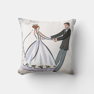 Hochzeitstanz Couple Dancing Throw Kissen