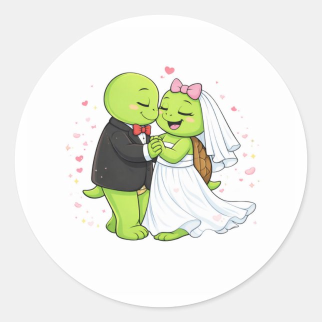 Hochzeitstanz Runder Aufkleber (Vorderseite)