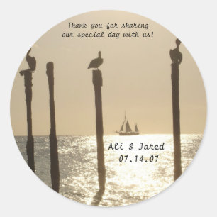 Hochzeitstasche danke Ihnen Aufkleber