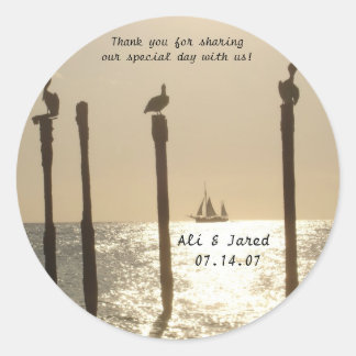 Hochzeitstasche danke Ihnen Aufkleber