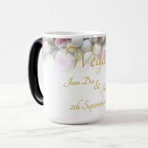 Hochzeitstasse - Braut mit farbenfrohem Hochzeitss Verwandlungstasse