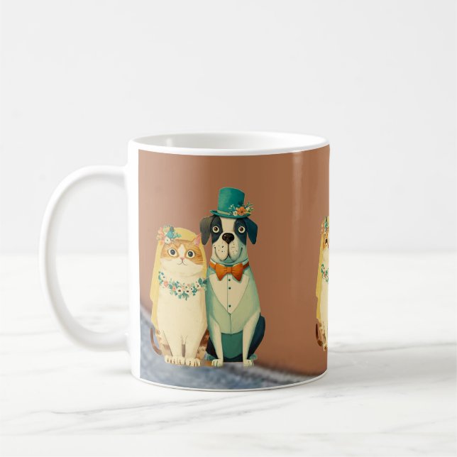Hochzeitstasse Kaffeetasse (Links)