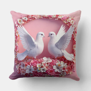 Hochzeitstaube Kunst Kissen