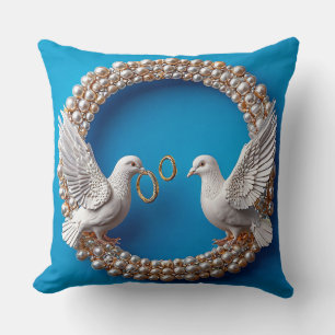 Hochzeitstaube Kunst Kissen
