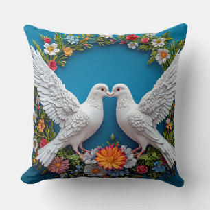 Hochzeitstaube Kunst Kissen