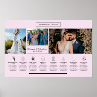 Hochzeitsterminplan Vorlage Poster