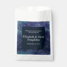 Hochzeitsterne Nacht Celestial Danke Navy Geschenktütchen