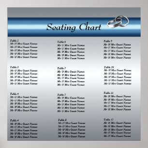 Hochzeitstich-Plakatposter Poster
