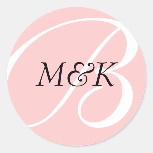 Hochzeitsticker| B1 Runder Aufkleber (Vorderseite)