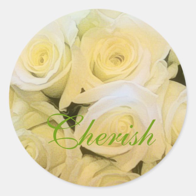 Hochzeitsticker für Umschlag Aufkleber (Vorderseite)