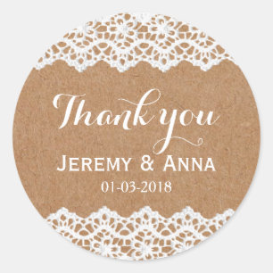 Hochzeitsticker Runder Aufkleber