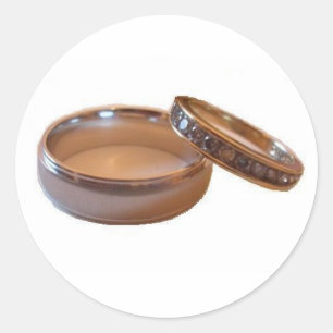 Hochzeitsticker Runder Aufkleber