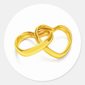 Hochzeitsticker Runder Aufkleber