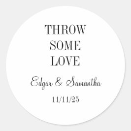 Hochzeitsticker Runder Aufkleber