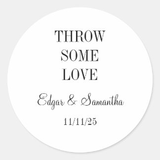 Hochzeitsticker Runder Aufkleber