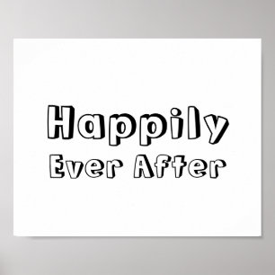 Hochzeitstiefel für Foto "Happily Ever After" Poster