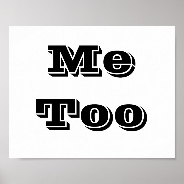 Hochzeitstiefel für Foto "Me Too" Poster (Vorne)
