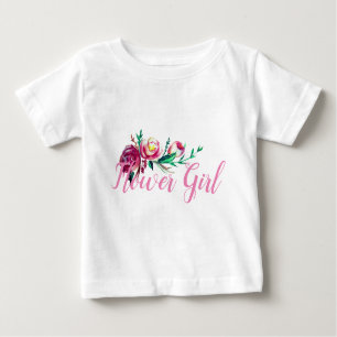 Hochzeitstil Blume Ruffle T-Shirt Rustikaler Stil