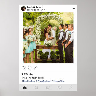 Hochzeitstil für Foto Poster Social Media